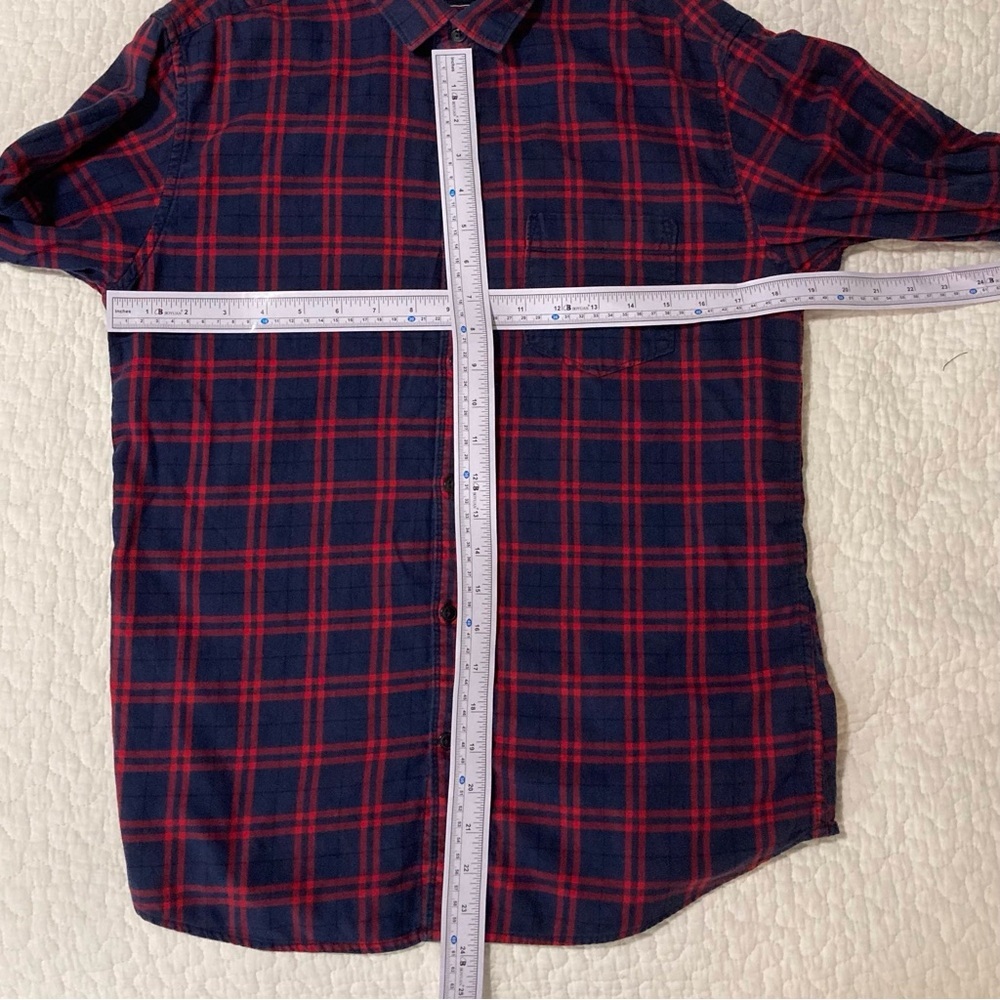 Byford Red & Blue Plaid Button Down Shirt - Picture 3 of 11